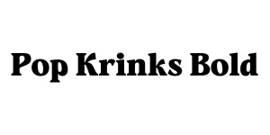 Pop Krinks Bold Font