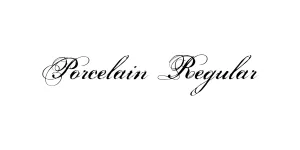 Porcelain Regular Font