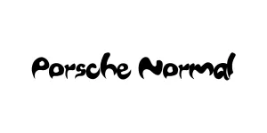 Porsche Normal Font
