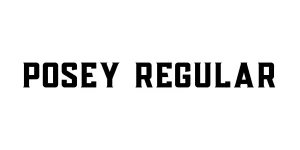 Posey Regular Font
