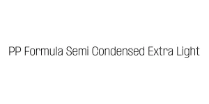 PP Formula Semi Condensed Extra Light Font