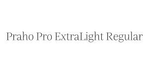 Praho Pro ExtraLight Regular Font