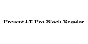 Present LT Pro Black Regular Font