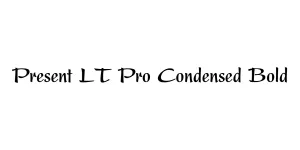 Present LT Pro Condensed Bold Font