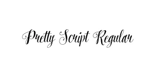 Pretty Script Regular Font