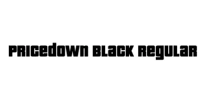 Pricedown Black Regular Font