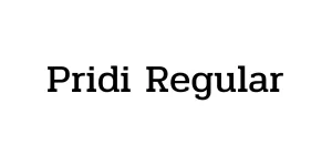 Pridi Regular Font