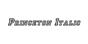 Princeton Italic Font