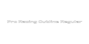 Pro Racing Outline Regular Font