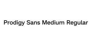 Prodigy Sans Medium Regular Font