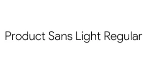 Product Sans Light Regular Font