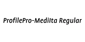 ProfilePro-MediIta Regular Font
