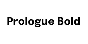 Prologue Bold Font