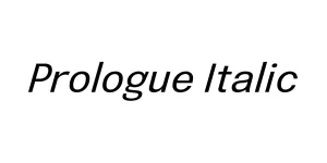 Prologue Italic Font
