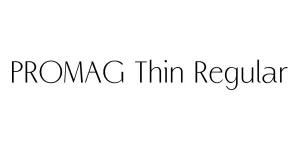 PROMAG Thin Regular Font