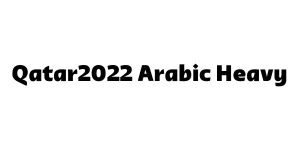 Qatar2022 Arabic Heavy Font