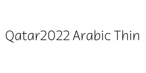 Qatar2022 Arabic Thin Font