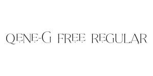 Qene-G FREE Regular Font