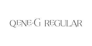 Qene-G Regular Font
