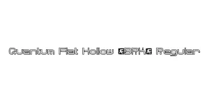 Quantum Flat Hollow (BRK) Regular Font