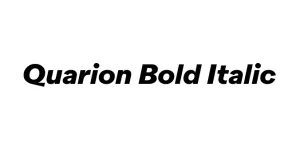Quarion Bold Italic Font