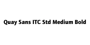 Quay Sans ITC Std Medium Bold Font