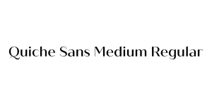 Quiche Sans Medium Regular Font