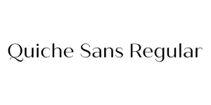 Quiche Sans Regular Font