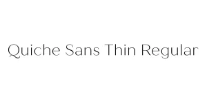 Quiche Sans Thin Regular Font