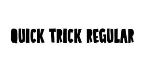 Quick Trick Regular Font