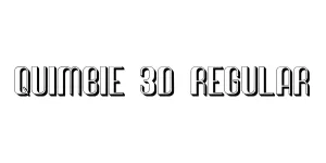 Quimbie 3D Regular Font