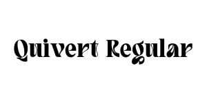 Quivert Regular Font
