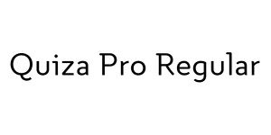Quiza Pro Regular Font