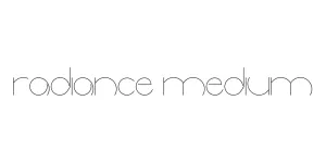 radiance Medium Font