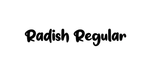 Radish Regular Font