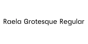Raela Grotesque Regular Font