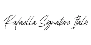 Rafaella Signature Italic Font