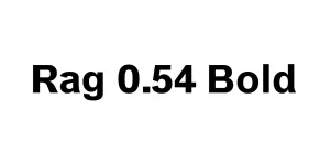 Rag 0.54 Bold Font