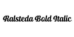 Ralsteda Bold Italic Font