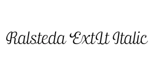 Ralsteda ExtLt Italic Font