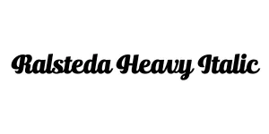 Ralsteda Heavy Italic Font