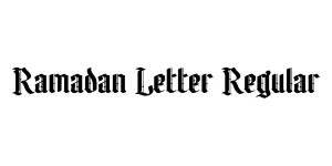 Ramadan Letter Regular Font