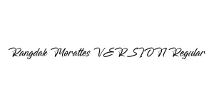 Rangdak Morattes VERSION Regular Font