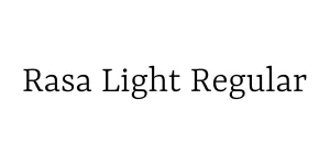 Rasa Light Regular Font