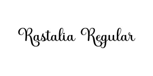 Rastalia Regular Font