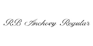 RB Anchovy Regular Font