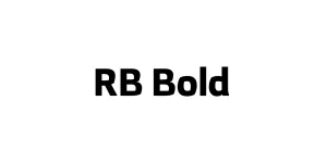 RB Bold Font