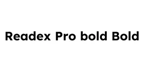 Readex Pro bold Bold Font