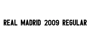 Real Madrid 2009 Regular Font