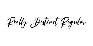 Really Distinct Regular Font